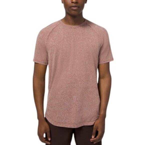 LULULEMON Drysense Training Short Sleeve Shirt Men L/XL Maroon Athletic Outdoor - Picture 1 of 11